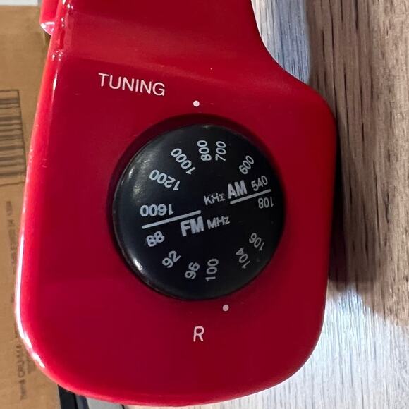 Electro Brand 222 Deluxe AM/FM Headphone Radio Red Retro 80s Works w/ Box Manual - Picture 8 of 16